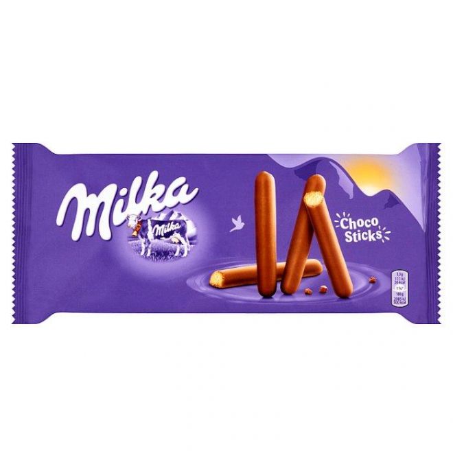 Milka Choco Sticks sušienky celomáčané, mliečna čokoláda 112 g