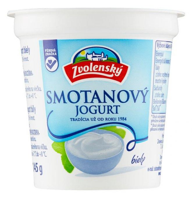 Zvolenský Smotanový jogurt biely 145 g