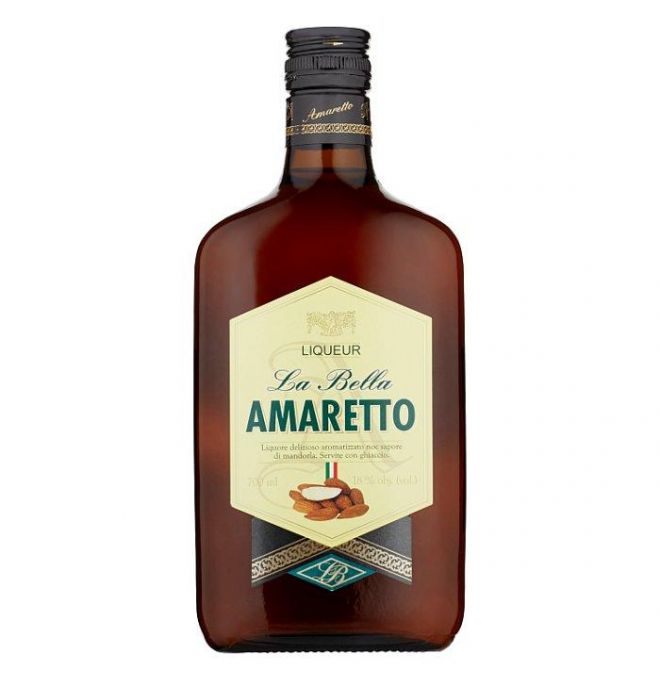 Amaretto La Bella likér s mandľovou arómou 18% 700 ml