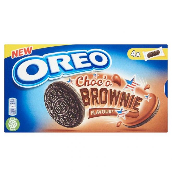 Oreo Choco Brownie sušienky s kakaovou náplňou 176 g