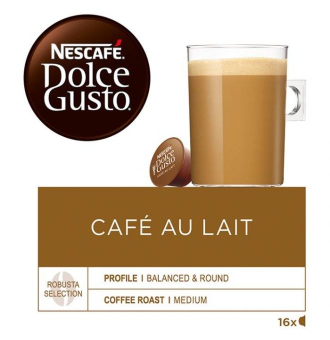 NESCAFÉ® Dolce Gusto® Café au Lait - káva v kapsulách - 16 ks