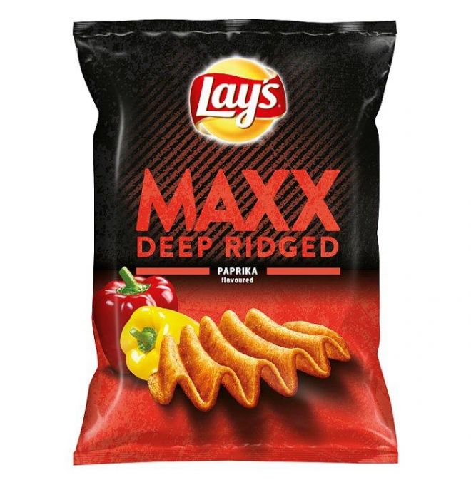 Lay's Maxx Vyprážané zemiakové lupienky s príchuťou papriky 65 g