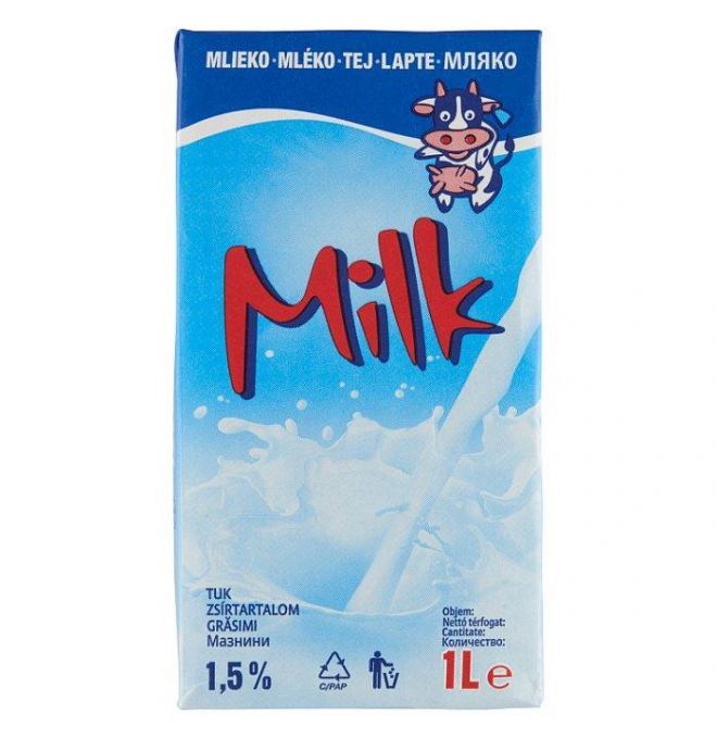 Tami Mlieko trvanlivé polotučné 1,5% 1l