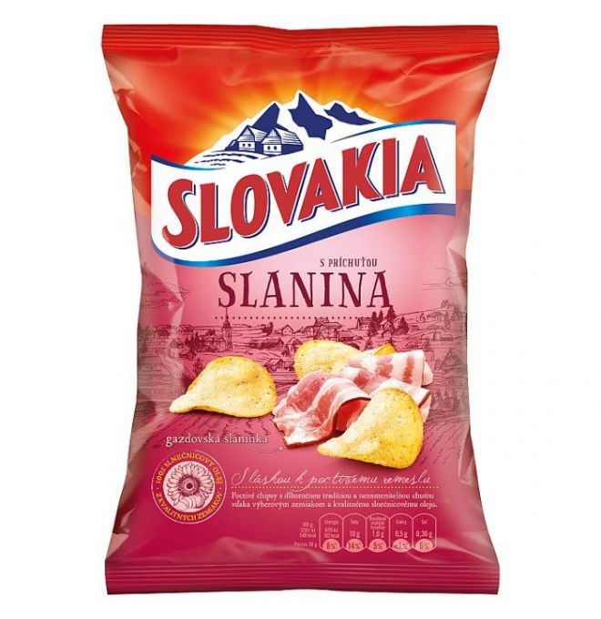 Slovakia Chips S príchuťou slanina 70 g