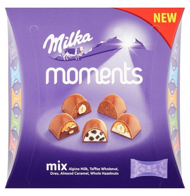 Milka Moments Assortment bonboniéra, mix praliniek 97 g