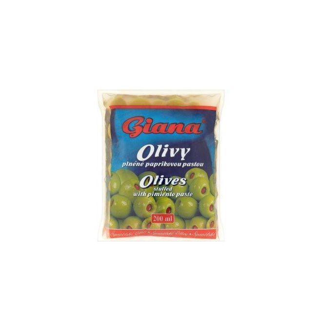 Olivy zelené s papričkou 200ml