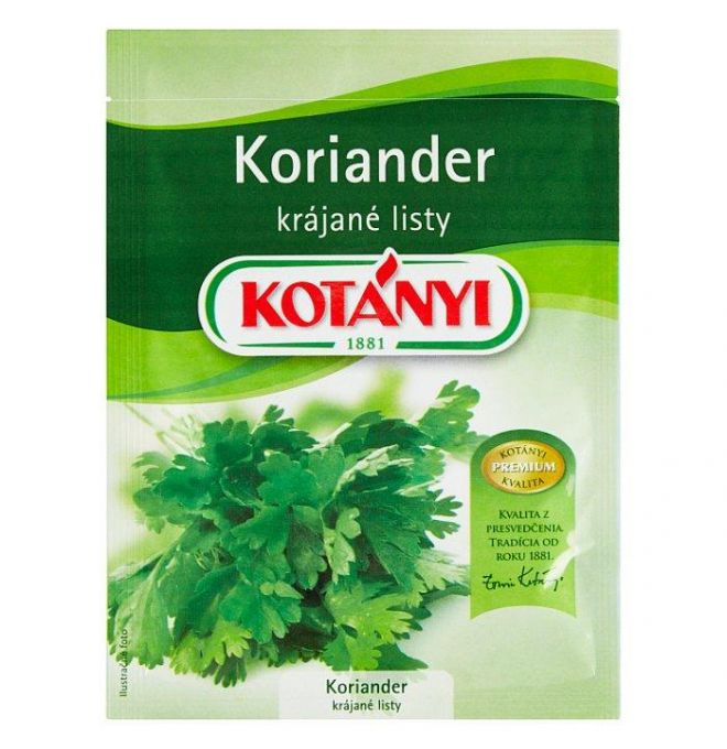 Kotányi Koriander krájané listy 6 g