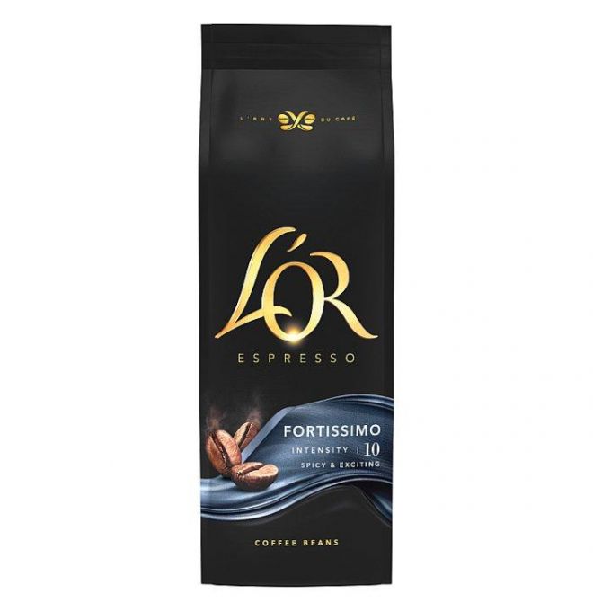 L'OR Espresso Fortissimo káva pražená zrnková 500 g