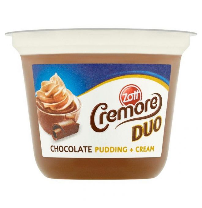 Zott Cremore Duo mliečny čokoládový dezert s kakaovou šľahačkou 190 g