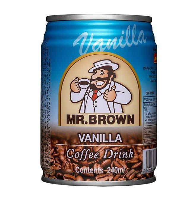 Káva Ľadová Mr. Brown Vanilka 240ml Plech 