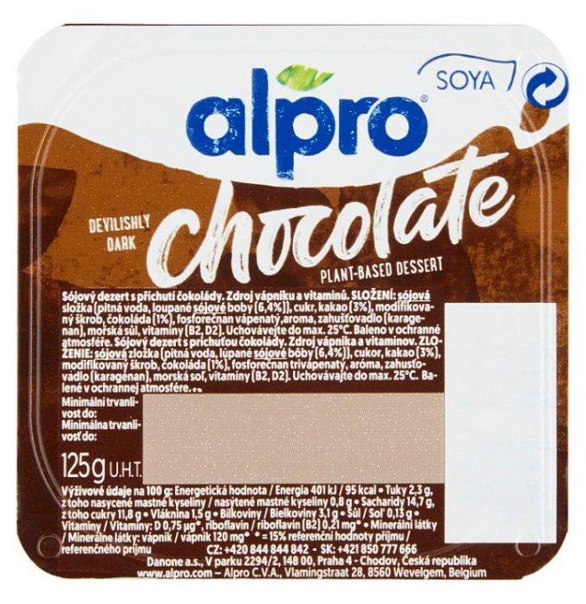 Alpro Dark choco sójový dezert s čokoládovou arómou 125 g