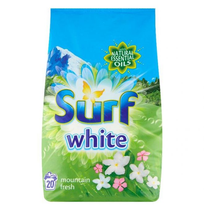 Surf White Mountain Fresh prášok na pranie 20 praní 1,3 kg