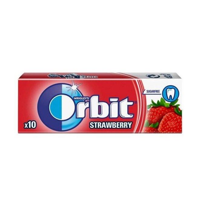 Wrigley's Orbit Strawberry žuvačka bez cukru s jahodovou príchuťou 10ks 14g