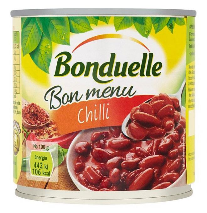 Bonduelle Bon menu Chilli červená fazuľa v chilli omáčke 430 g