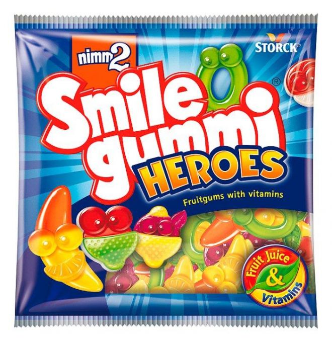 nimm2 Smilegummi Heroes bonbóny 90 g