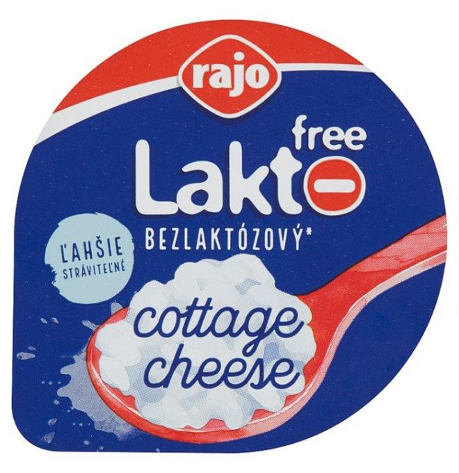 Rajo Lakto Free Cottage Cheese biely 180g