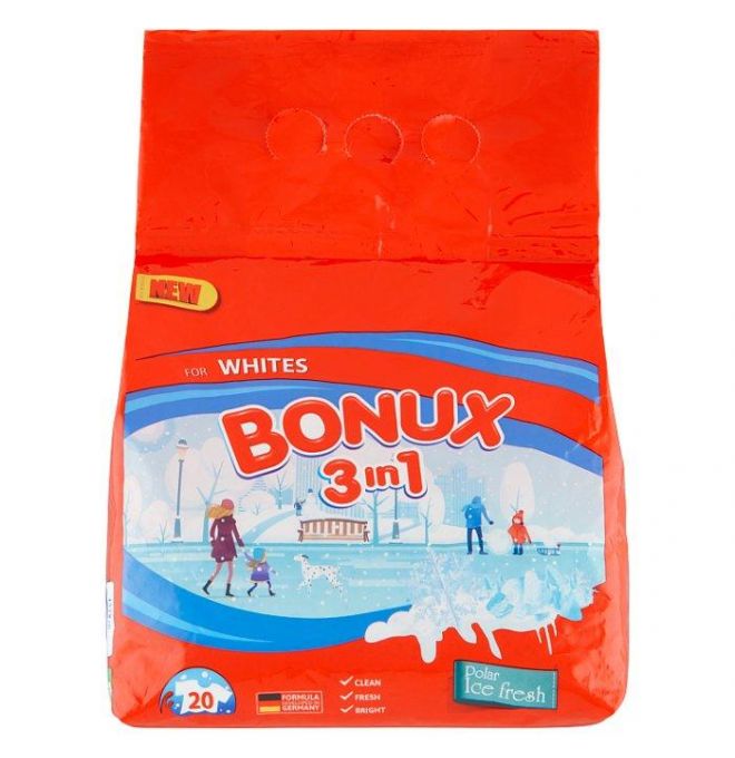 Bonux Polar Ice Fresh prací prášok 20 praní 1,5kg