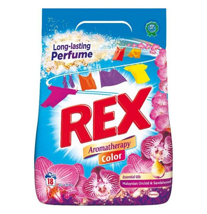 Rex prací prášok Malaysian Orchid & Sandalwood Color 18 praní 1,17 kg