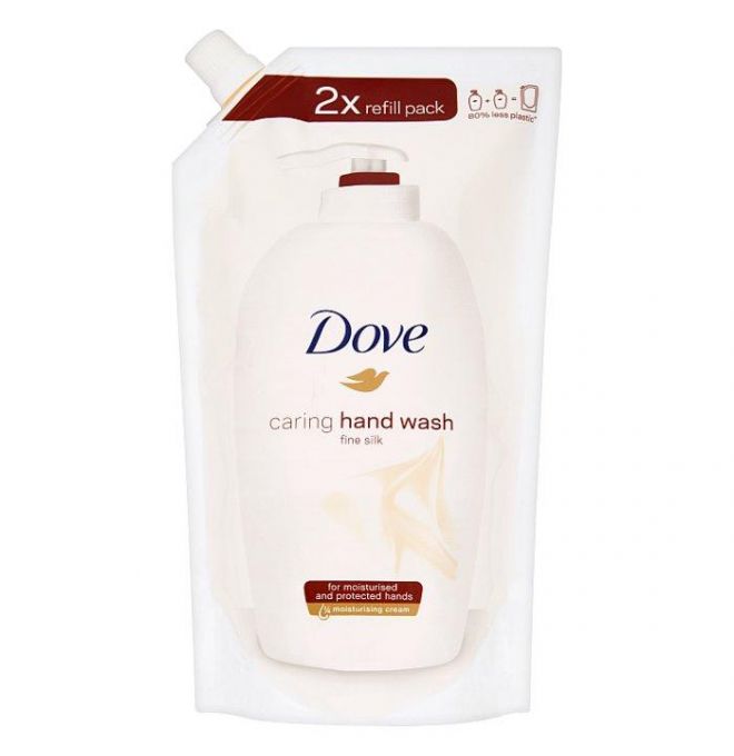 Dove Fine Silk jemné tekuté mydlo na ruky náplň 500 ml