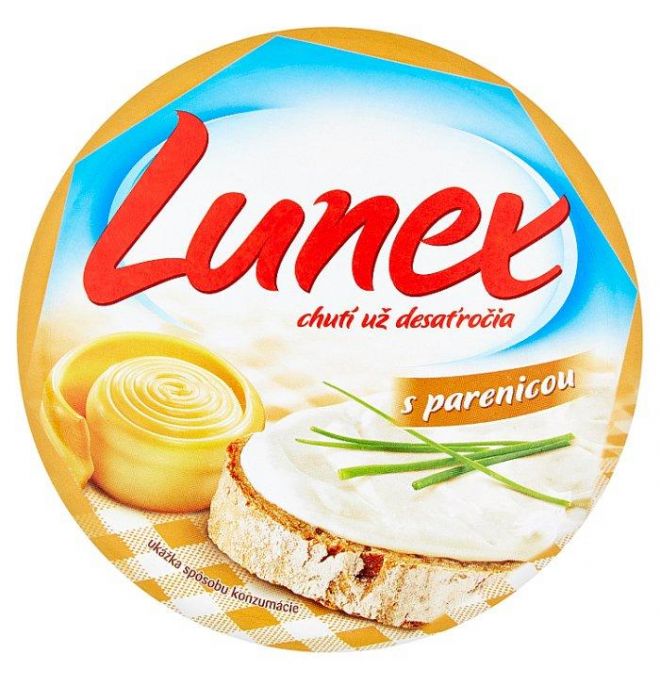 Lunex Tavený syr s parenicou 8 ks 140 g