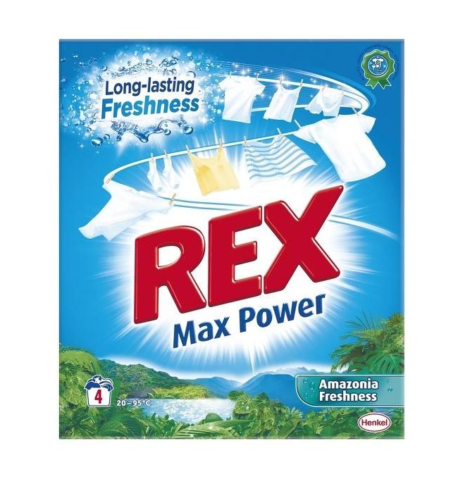 Prací Prášok Rex Max Power Amazónia 260g/4PD
