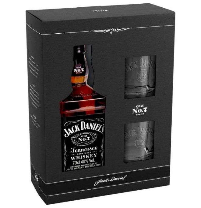 Whisky Jack Daniel's 40% 0,7l + 2 Poháre