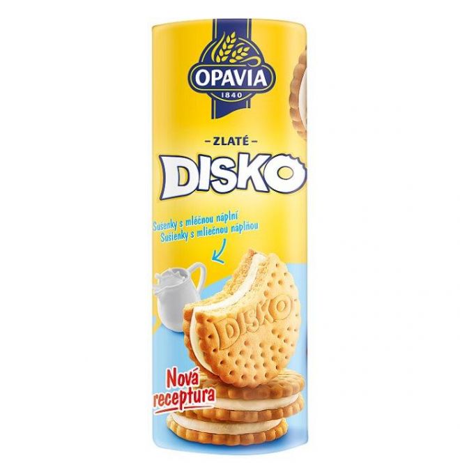 Opavia Zlaté Disko sušienky s mliečnou náplňou 169 g