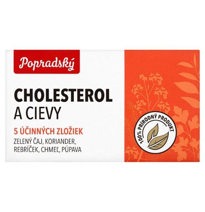 Popradský Cholesterol a cievy bylinný čaj 15 x 1,5 g