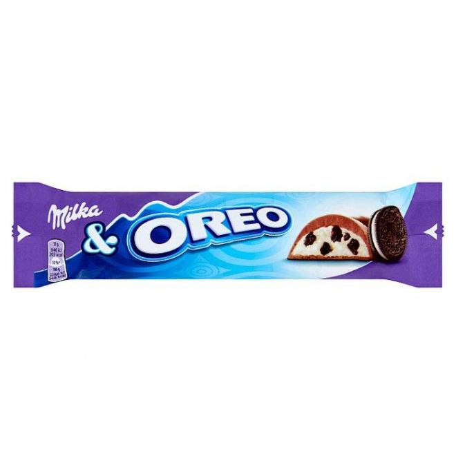 Milka Oreo tyčinka s kúskami sušienok v mliečnej čokoláde 37 g