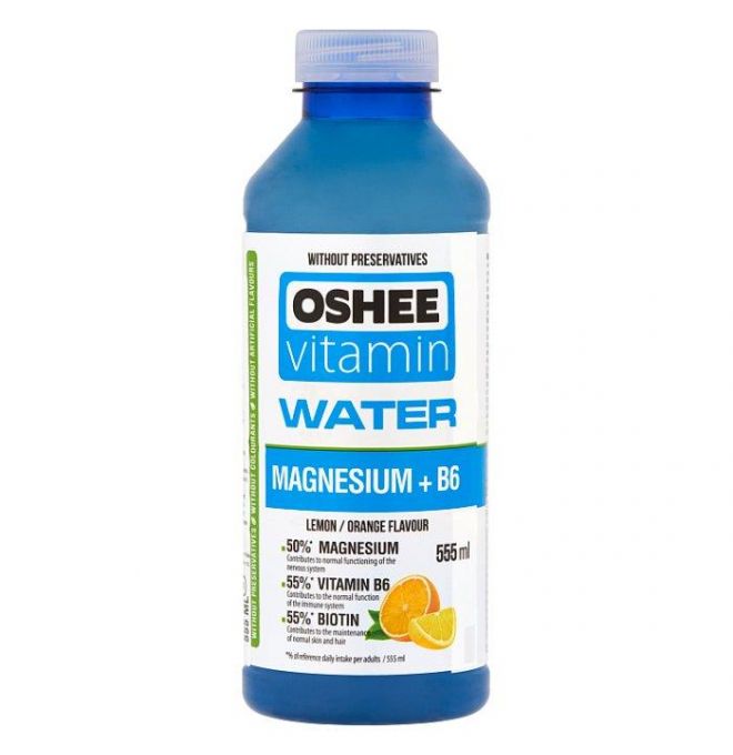 Oshee Vitamin Water Magnézium nesýtený nealkoholický nápoj 555 ml
