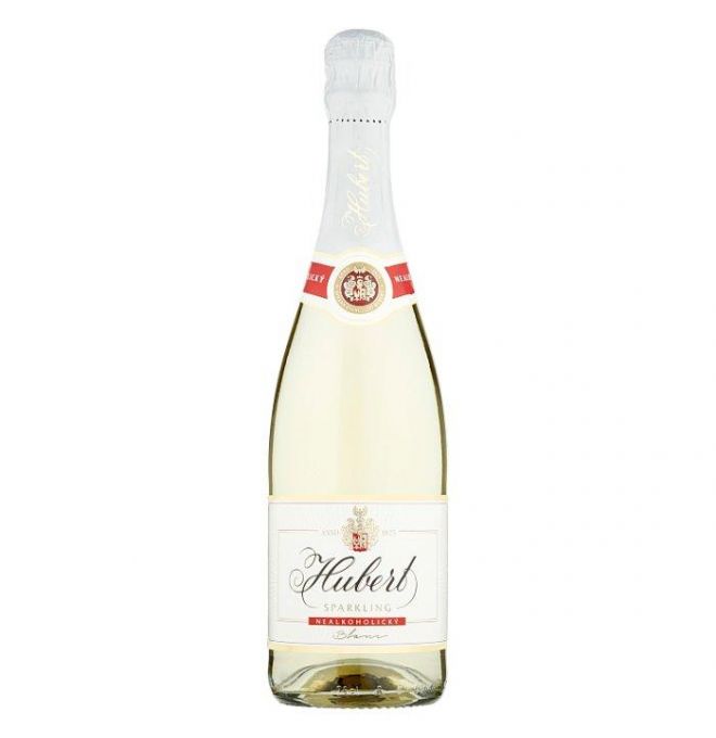 Hubert Sparkling Blanc Sýtený Miešaný Nealkoholický Nápoj Z Odalkoholizovaného Vína 0,75l