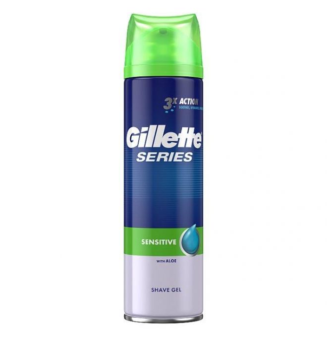 Gillette Series Sensitive Pánsky Gél Na Holenie 200ml