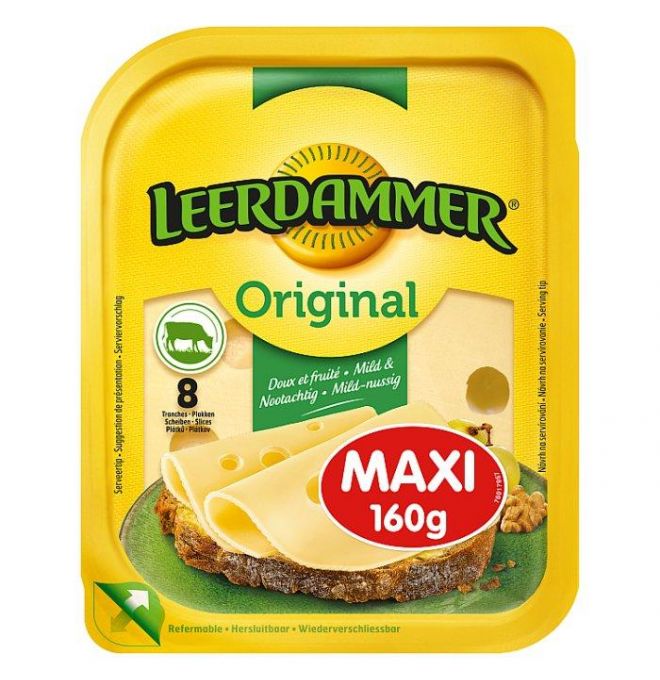 Leerdammer Original Maxi syr 8 plátkov 160 g