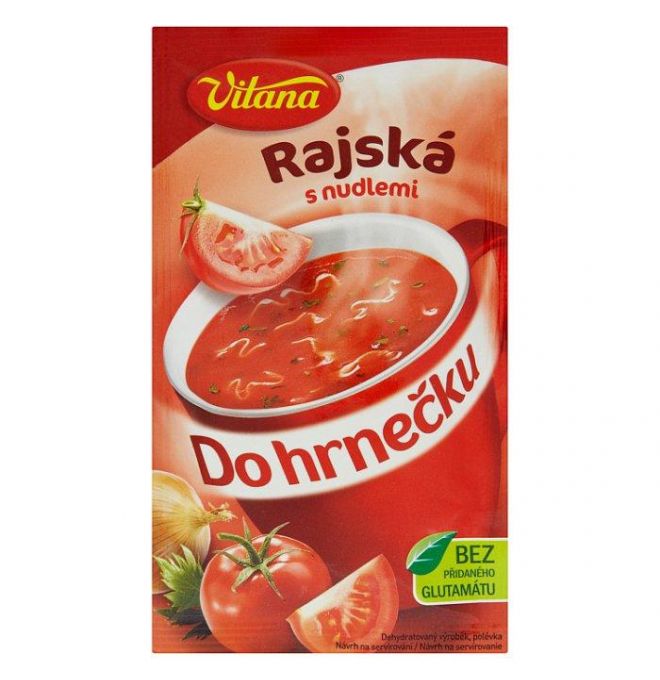 Vitana Do hrnečku Instantná polievka paradajková s rezancami 22 g