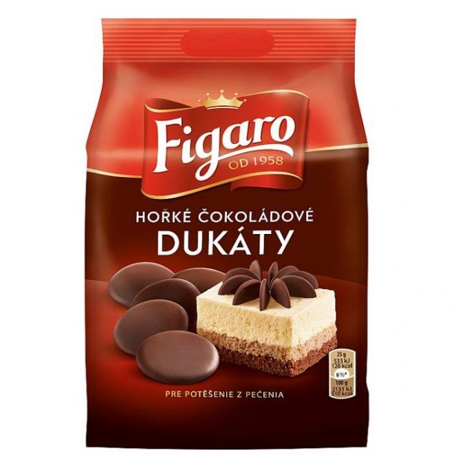 Figaro horké čokoládové dukáty na pečenie 110 g