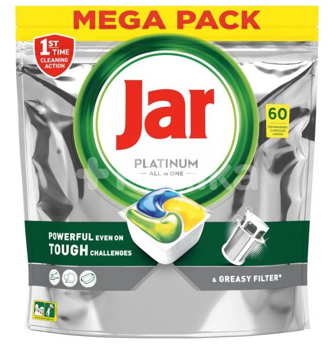 Tablety Do Umývačky Jar Platinum Yellow 60ks