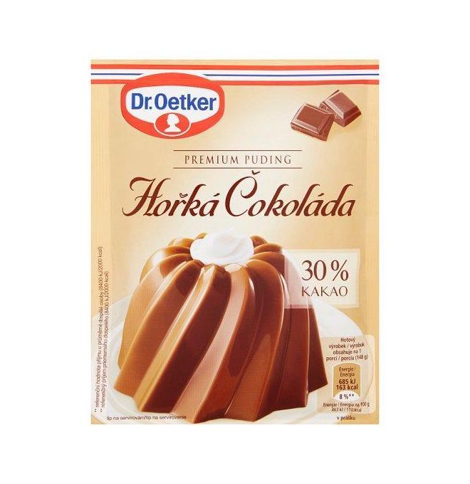 Puding horká čokoláda Premium Dr.Oetker 52g