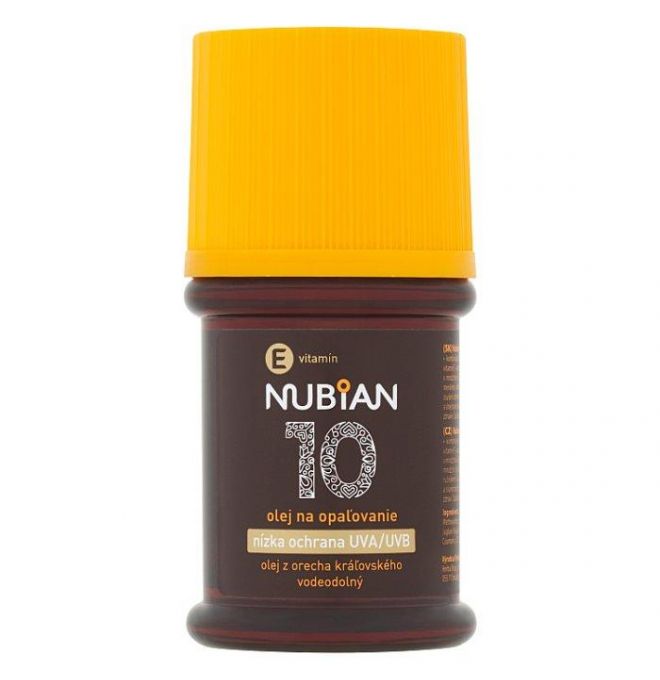 Nubian Olej na opaľovanie SPF 10 60 ml