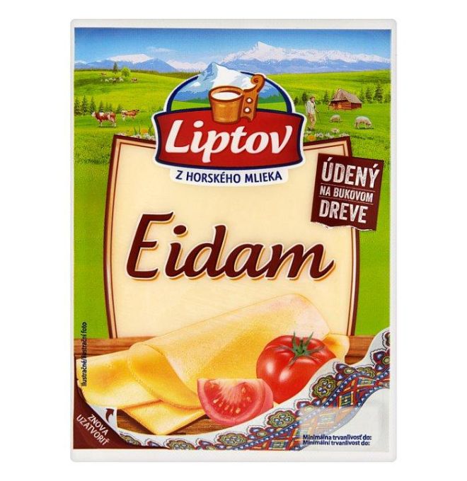 Liptov Eidam - porciované plátky údené 100 g