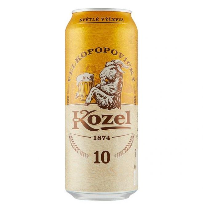 Veľkopopovický Kozel 10 pivo výčapné svetlé 500ml Plech Z