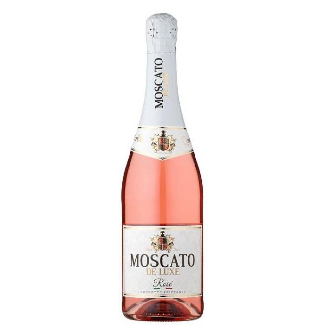 Moscato De Luxe Rosé alkoholický nápoj sýtený 0,75 l