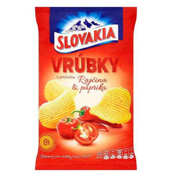 Lupienky Slovakia Chips Vrúbky Rajčina A Paprika 65g