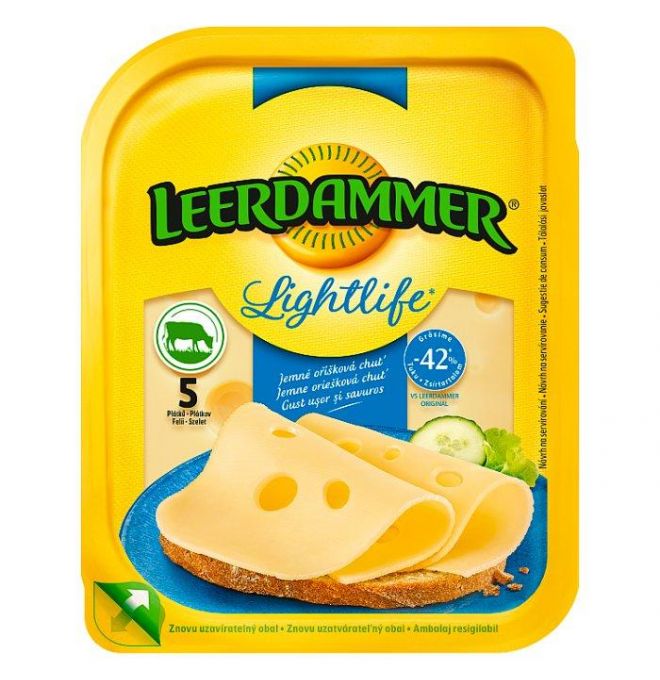 Leerdammer Lightlife syr 5 plátkov 100 g