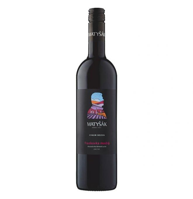 Matyšák Frankovka modrá akostné víno červené suché 0,75 l