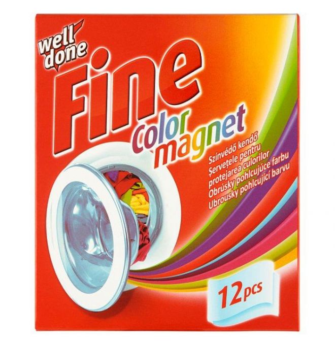 Well Done Fine Color Magnet obrúsky pohlcujúce farbu 12ks