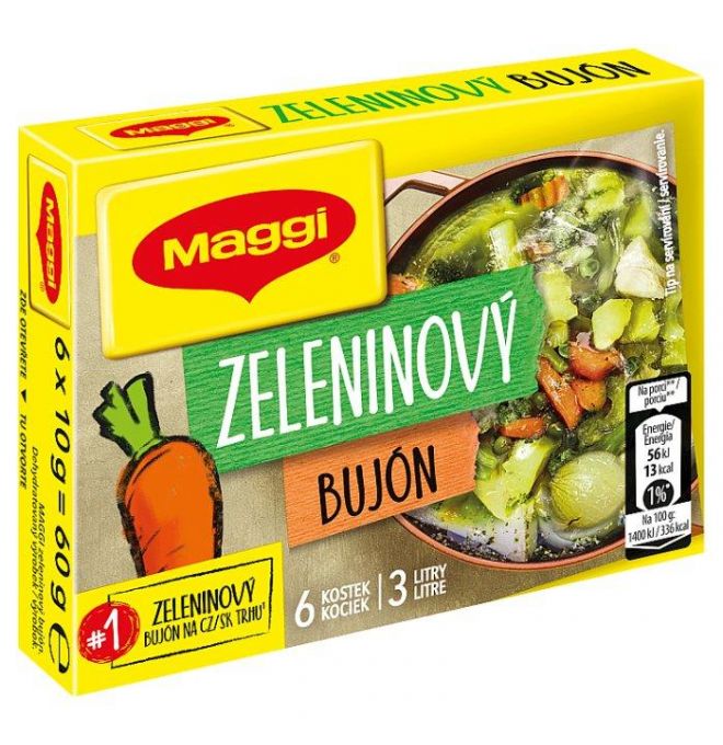 MAGGI Zeleninový bujón v kocke 3 l 6 x 10 g