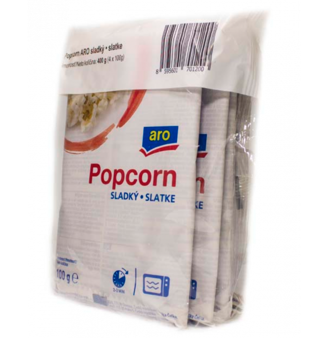 Popcorn Sladký 100g Aro