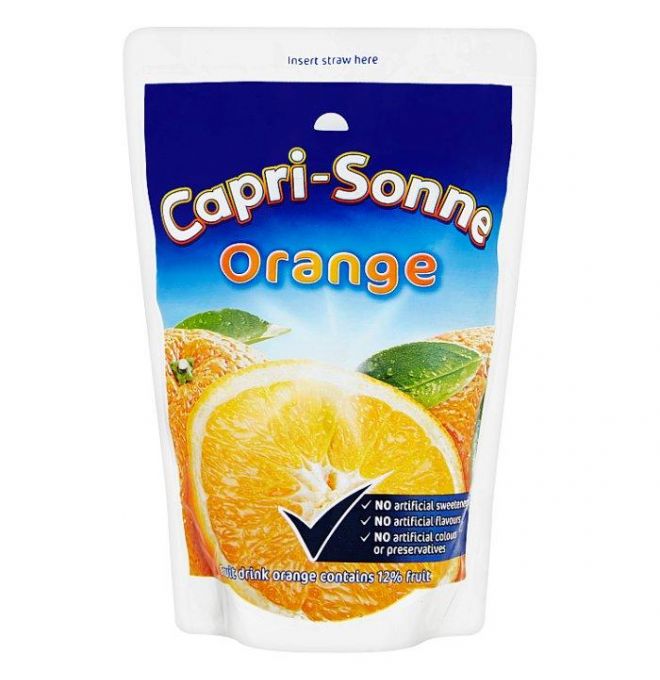 Capri-Sonne Orange nesýtený nealkoholický ovocný nápoj 200 ml