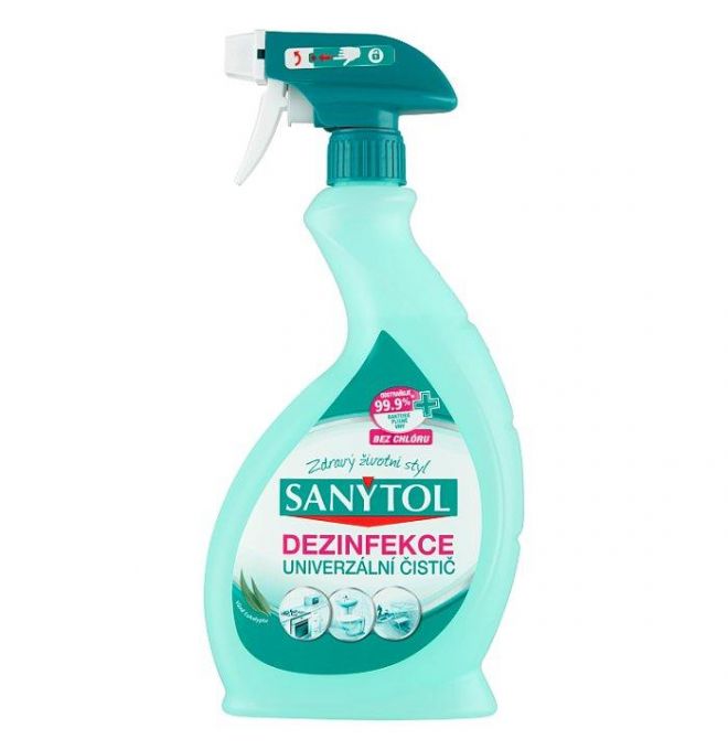 Sanytol Dezinfekcia univerzálny čistič vôňa eukalyptu 500 ml