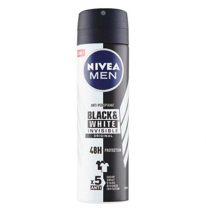 Nivea Men Black & White Invisible Original Sprej antiperspirant 150 ml